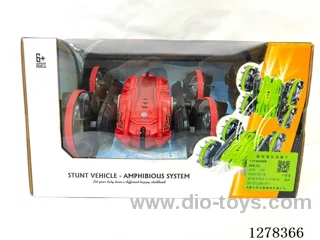 6ch Amphibious Stunt Car with Lights included battery