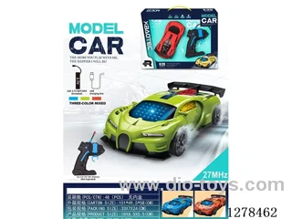 1:20 RC Bugatti with 3D Lights, Pistol-Style Remote Control 27M (Batteries Included)3 colors