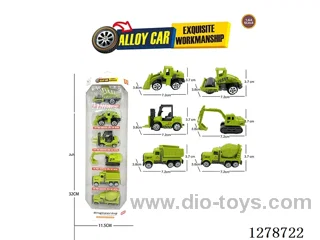 Free Wheel Alloy: 6 Farmer Construction Vehicles