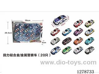 pull back 20PCS Light Alloy/Metal Car Set