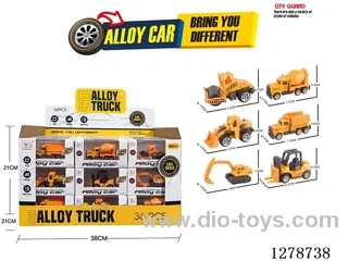 free wheel alloy car 36PCS