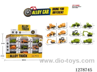 free wheel alloy car 36PCS
