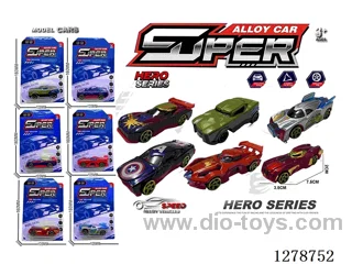 free wheel alloy car 6PCS