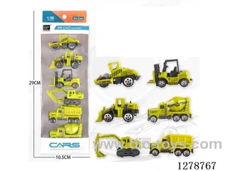 free wheel alloy car 6PCS
