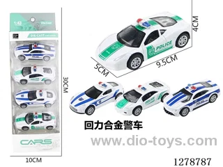 pull back alloy car 4PCS