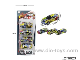 pull back alloy car 4PCS
