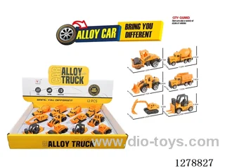 free wheel alloy car 12PCS