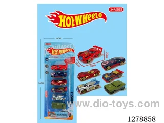 free wheel alloy car 6PCS