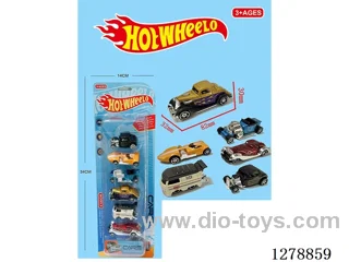 free wheel alloy car 6PCS