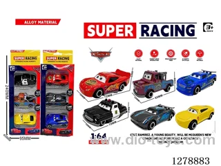 free wheel alloy car 3PCS