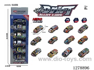 8.6CM pull back tin car 6PCS