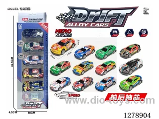 7.5CM pull back tin car 6PCS