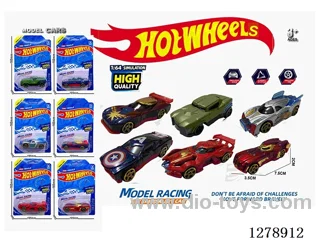 free wheel alloy car 6PCS