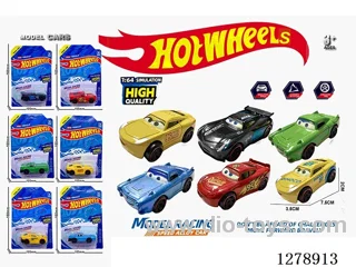free wheel alloy car 6PCS