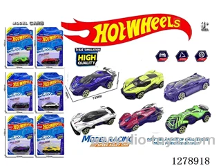 free wheel alloy car 6PCS