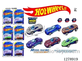 free wheel alloy car 6PCS