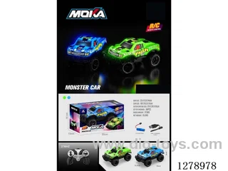27MHZ RC PVC car with light included battery 2 colors