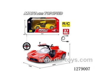 1:14 RC car with light included battery 2 colors