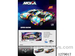 1:16 4ch 40MHZ RC car with light included battery 2 colors
