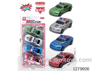 4PCS 4-color pull back car