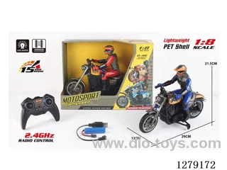 1:8 PVC 4ch RC Motorcycle (2.4G) included battery