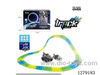 Glow-in-the-Dark Track Dinosaur Graffiti Car