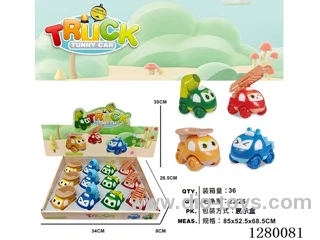 4 mixed Inertia Construction Vehicles (12PCS Set)