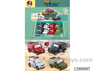 Inertia City Off-Road Police Car 8PCS