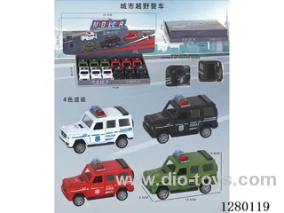 City Off-Road Inertia Model Car (Openable Doors) 4 Colors, 12PCS