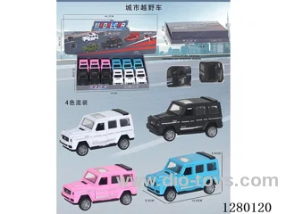 City Off-Road Inertia Model Car (Openable Doors) 4 Colors, 12PCS