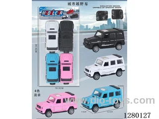 City Off-Road Inertia Model Car (Openable Doors) - 4 mixed