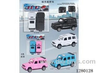 City Off-Road Inertia Model Car (Openable Doors) - 4 mixed
