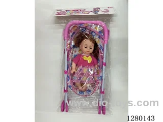 Double-Decker Metal Stroller Doll with IC