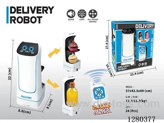 2.4G RC Delivery Robot W L/M/Multi-Directional Movement, Battery Not Included