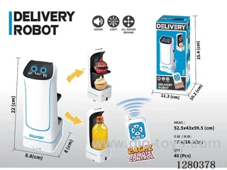 2.4G RC Food Delivery Robot (Forward/Left/Right/Multi-Directional Movement) (Battery Not Included)