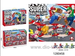 track car with 2pcs car（random mixed）