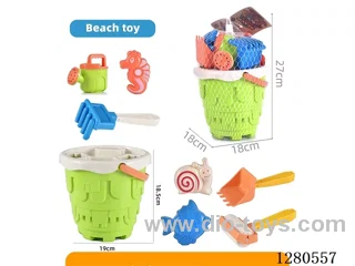 9PCS Beach Bucket Set (Straw Material)