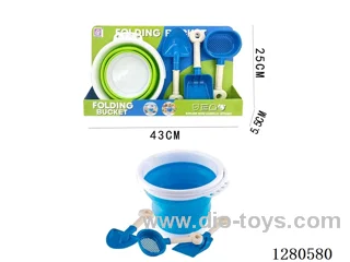3L Foldable Telescopic Round Bucket with Sand Shovel