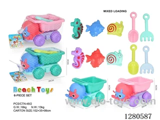 6PCS Octopus Beach Car