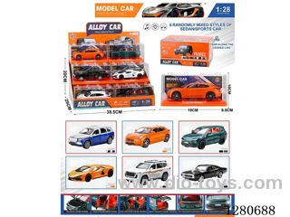 1:28 6 Model pull back alloy car W L/M