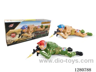 Electric Crawling Soldier (with lights on the body)