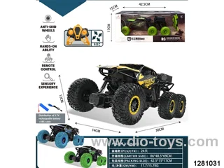 6wheel remote control car include battery