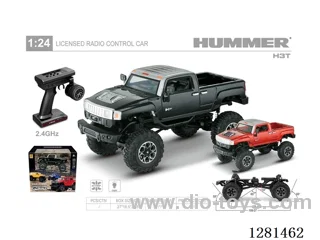 1:24 Rock Crawler Hummer H3T 180 Motor (Brushed) with Battery