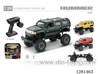 1:24 Rock Crawler Hummer H3 180 Motor (Brushed) with Battery