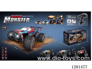 1:14 (Die-Cast Chassis) High-Speed Car 550 Motor (Brushed) with Battery