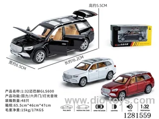 1:32 pull back alloy car