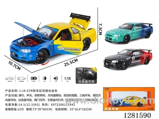 1:18 free wheel alloy car W L/M