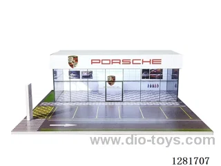 1:64 Porsche Showroom Model Car Display and Storage Scene