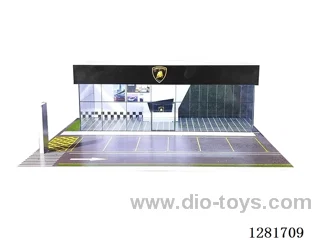 1:64 Lamborghini Showroom Model Car Garage Scene