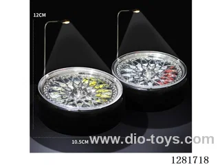 1/64 Car Model Rotating Display Stand Set (with street lights, optional red/yellow brake calipers, plug-in version)